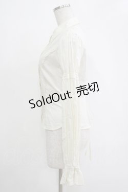 画像2: ATELIER PIERROT / ピンタックブラウス  アイボリー H-25-11-07-048-EL-BL-KB-ZH