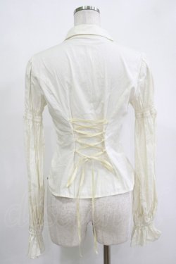 画像3: ATELIER PIERROT / ピンタックブラウス  アイボリー H-25-11-07-048-EL-BL-KB-ZH