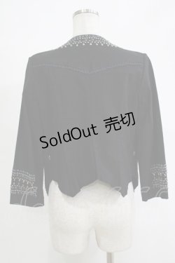 画像3: OZZ ANGELO / ノーカラージャケット  黒 H-25-11-07-050-OO-JA-KB-ZH