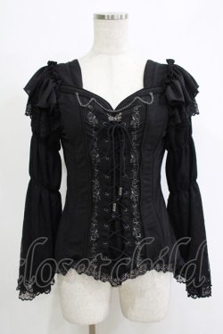 画像1: Ozz oneste / Rose Festa!プルオーバー  黒 H-25-11-07-051-OO-TO-KB-ZH