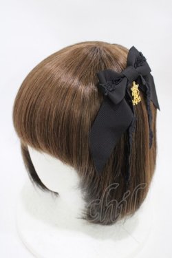 画像1: ALICE and the PIRATES / A/Pゆらゆらリボンコーム  ブラック H-25-11-07-1004-PA-ZA-NS-ZH