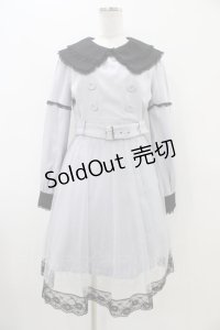 Bubbles / セーラーダブルリボンワンピース Free サックス/ブラック H-25-11-07-1034-CA-OP-NS-ZH