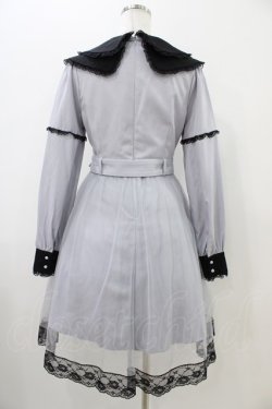 画像2: Bubbles / セーラーダブルリボンワンピース Free サックス/ブラック H-25-11-07-1034-CA-OP-NS-ZH