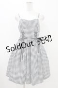 Ank Rouge / ギンガムスピンドルキャミワンピース M ブラック H-25-11-07-1035-CA-OP-NS-ZH