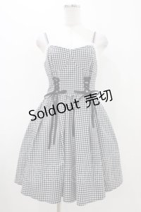 Ank Rouge / ギンガムスピンドルキャミワンピース M ブラック H-25-11-07-1035-CA-OP-NS-ZH