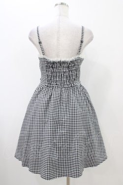 画像2: Ank Rouge / ギンガムスピンドルキャミワンピース M ブラック H-25-11-07-1035-CA-OP-NS-ZH