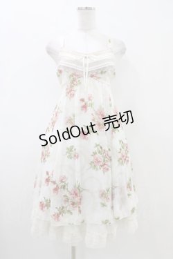 画像1: axes femme / パネル花柄ワンピース M オフ H-25-11-07-1036-AX-OP-NS-ZH