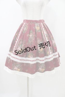 画像1: BABY,THE STARS SHINE BRIGHT / ローズゴブランプリントスカート Free エンジ H-25-11-07-1038-BA-SK-NS-ZH