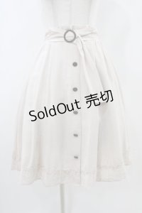 axes femme / 前釦カラーフレアスカート M 生成り H-25-11-07-1039-AX-SK-NS-ZH