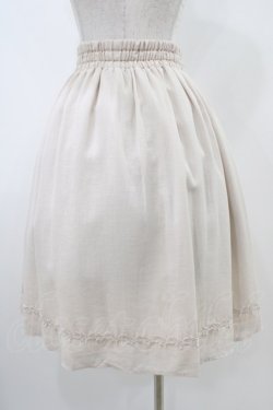 画像2: axes femme / 前釦カラーフレアスカート M 生成り H-25-11-07-1039-AX-SK-NS-ZH