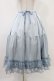 画像1: axes femme kawaii / レースフリルペチスカート M サックス H-25-11-07-1040-AX-SK-NS-ZH (1)