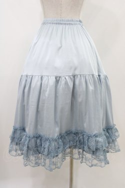 画像2: axes femme kawaii / レースフリルペチスカート M サックス H-25-11-07-1040-AX-SK-NS-ZH
