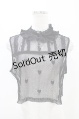 Hoshibako Works / ノースリーブレーシーカットソー Free ブラック H-25-11-07-1041-LO-TO-NS-ZH