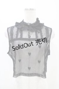 Hoshibako Works / ノースリーブレーシーカットソー Free ブラック H-25-11-07-1041-LO-TO-NS-ZH