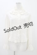 Innocent World / ハート釦スタンドカラーブラウス M 生成り H-25-11-07-1043-IW-BL-NS-ZH