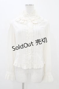 Innocent World / ハート釦スタンドカラーブラウス M 生成り H-25-11-07-1043-IW-BL-NS-ZH