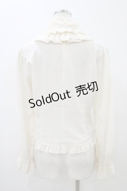 画像2: Innocent World / ハート釦スタンドカラーブラウス M 生成り H-25-11-07-1043-IW-BL-NS-ZH