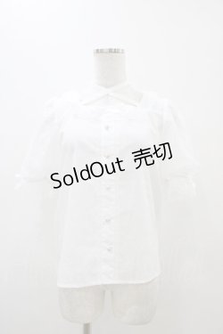 画像1: Lovely Tency / 眞白ありすコラボ/レースブラウス S ホワイト H-25-11-07-1044-0-BL-NS-ZH