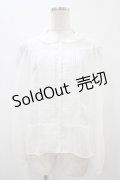 Franche Lippee / ピンタックブラウス M オフ H-25-11-07-1045-LO-BL-NS-ZH