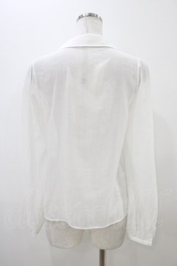 画像2: Franche Lippee / ピンタックブラウス M オフ H-25-11-07-1045-LO-BL-NS-ZH