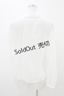 画像2: Franche Lippee / ピンタックブラウス M オフ H-25-11-07-1045-LO-BL-NS-ZH