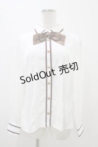 Amavel / リバーシブルクロスタイブラウス Free オフ/ボルドー H-25-11-07-1047-CA-BL-NS-ZH