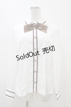 画像1: Amavel / リバーシブルクロスタイブラウス Free オフ/ボルドー H-25-11-07-1047-CA-BL-NS-ZH