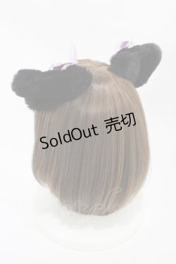 画像2: BABY,THE STARS SHINE BRIGHT / ねこみみファークリップ  ブラック H-25-11-07-1006-BA-AC-NS-ZH