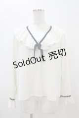 Fi.n.t / パイピングリボンラッフルカラーブラウス Free OFFWHITE H-25-11-07-1048-CA-BL-NS-ZH