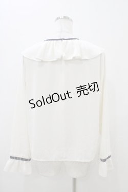 画像2: Fi.n.t / パイピングリボンラッフルカラーブラウス Free OFFWHITE H-25-11-07-1048-CA-BL-NS-ZH