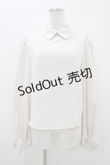 An MILLE / ドットブラウス Free ピンク H-25-11-07-1051-EL-BL-NS-ZH