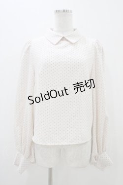 画像1: An MILLE / ドットブラウス Free ピンク H-25-11-07-1051-EL-BL-NS-ZH