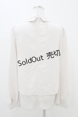 画像2: An MILLE / ドットブラウス Free ピンク H-25-11-07-1051-EL-BL-NS-ZH