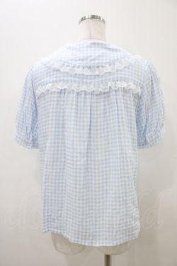 画像2: Nile Perch / ギンガムチェックブラウス Free サックス H-25-11-07-1053-LO-BL-NS-ZH