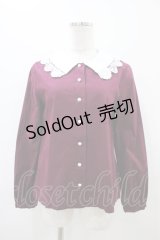 mayla classic / Laprinp girls' schoolレース襟ブラウス Free ボルドー H-25-11-07-1054-0-BL-NS-ZH
