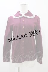 mayla classic / Laprinp girls' schoolピンタックブラウス Free ボルドー H-25-11-07-1055-0-BL-NS-ZH