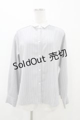 an another angelus / 角衿シャツブラウス Free GRAY×WHITE H-25-11-07-1057-CA-BL-NS-ZH