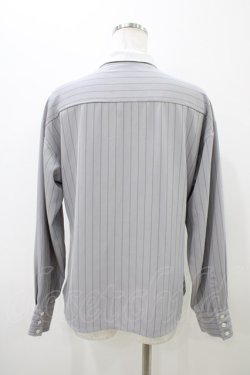 画像2: an another angelus / 角衿シャツブラウス Free GRAY×WHITE H-25-11-07-1057-CA-BL-NS-ZH