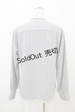 画像2: an another angelus / 角衿シャツブラウス Free GRAY×WHITE H-25-11-07-1057-CA-BL-NS-ZH