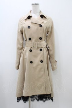 画像1: EATME / 2WAYロングフレアトレンチコート Free ベージュ H-25-11-07-1059-LO-CO-NS-ZH