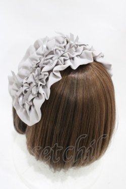 画像2: axes femme kawaii / プチリボンヘッドドレス  グレー H-25-11-07-1013-AX-AC-NS-ZH