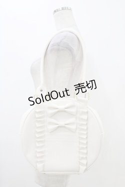 画像1: axes femme kawaii / ツインリボンラウンドハンドバッグ  オフ H-25-11-07-1015-AX-BG-NS-ZH