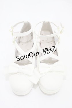 画像4: Amavel / ファーぽんリボン付クロスパンプス L オフ H-25-11-07-1001-CA-SH-NS-ZH