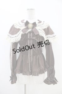 metamorphose / 木漏れ日のトロイメライ ケープ付き長袖ブラウス Free ブラウン H-25-11-07-1017-ME-BL-NS-ZH