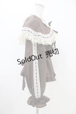 画像3: metamorphose / 木漏れ日のトロイメライ ケープ付き長袖ブラウス Free ブラウン H-25-11-07-1017-ME-BL-NS-ZH