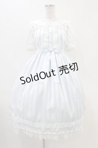 Angelic Pretty / Vintage Tulleワンピース Free サックス H-25-11-07-1019-AP-OP-NS-ZH