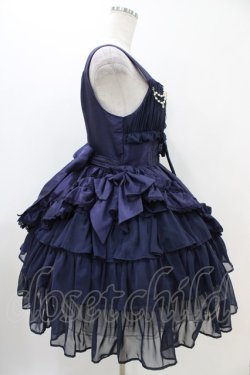 画像3: ALICE and the PIRATES / ギャザーシフォンジャンパースカート Free ネイビー H-25-11-07-1021-PA-OP-NS-ZH