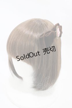 画像1: metamorphose / カメオリボンクリップ  ブラウン H-25-11-07-1003-ME-AC-NS-ZH