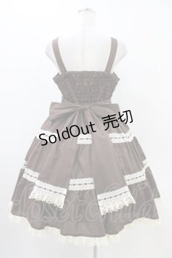 画像2: metamorphose / 木漏れ日のトロイメライ ティアードジャンパースカート サイズ1 ブラウン H-25-11-07-1023-ME-OP-NS-ZH