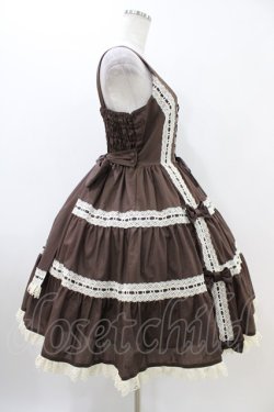 画像3: metamorphose / 木漏れ日のトロイメライ ティアードジャンパースカート サイズ1 ブラウン H-25-11-07-1023-ME-OP-NS-ZH